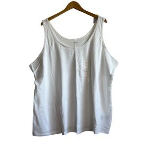 Old Navy NWT Women's 4X Scoop Neck White Layering Tank Top